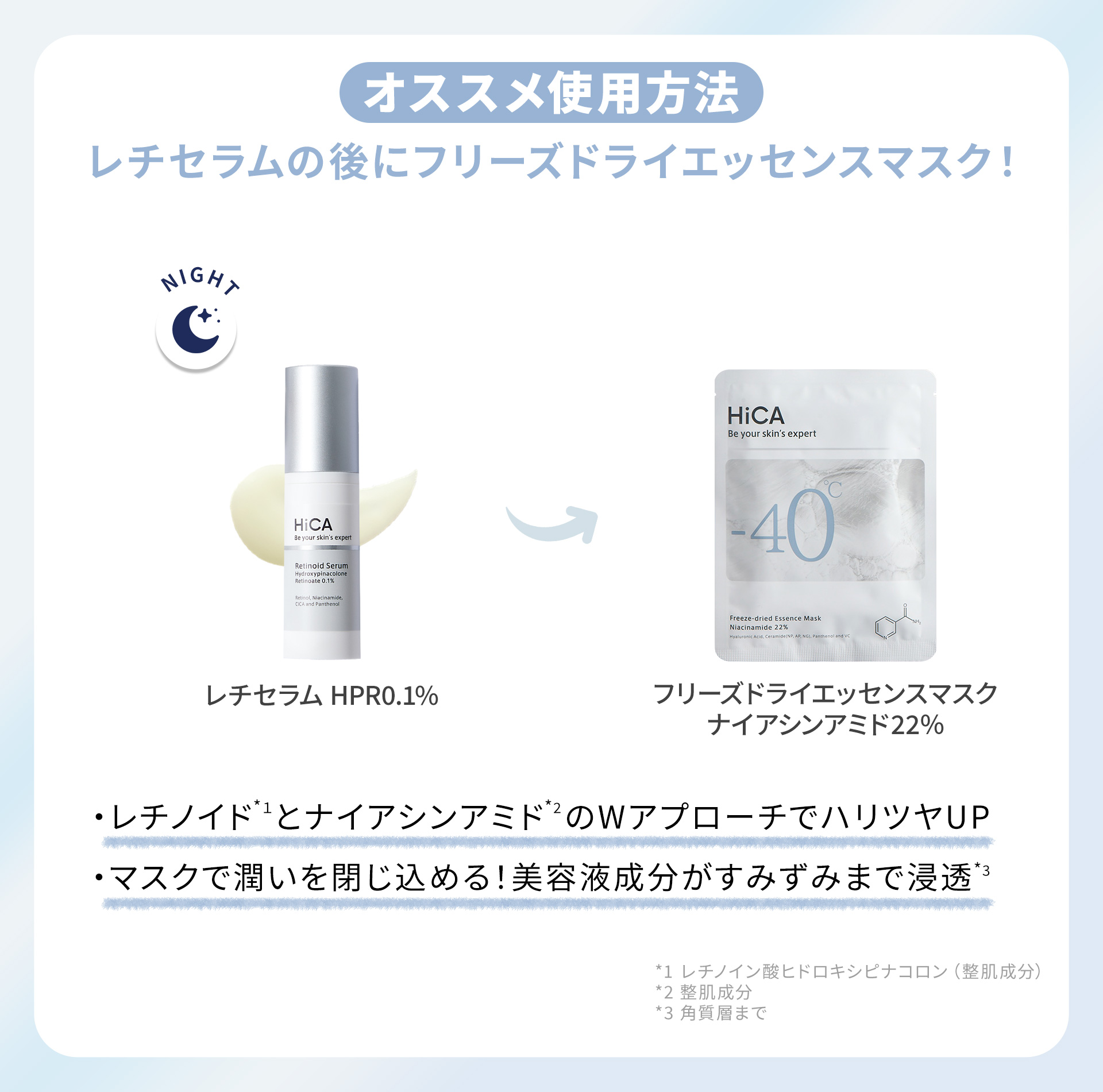 HiCA 【公式】ヒカ フリーズドライエッセンスマスク ナイアシンアミド