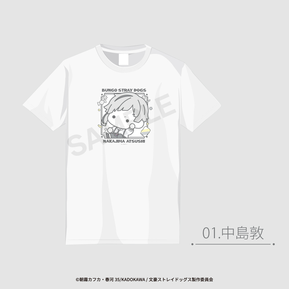 文豪ストレイドッグス 公認 Tシャツ アニメ グッズ かわいい 