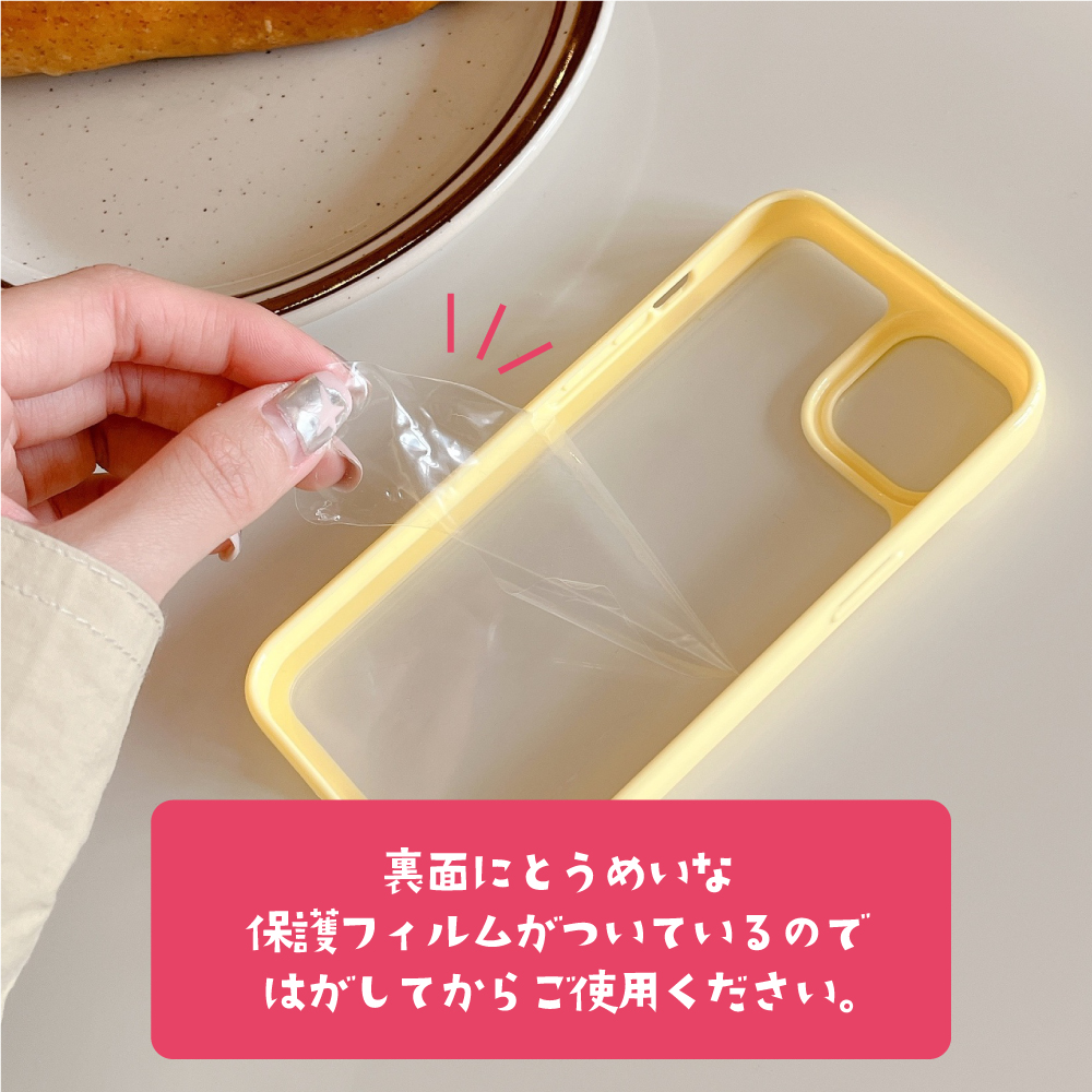 推し色iPhoneケース クリアケース スマホケース かわいい 韓国