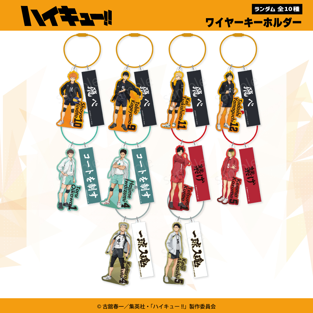 ハイキュー!! ランダムワイヤーキーホルダー 単品 グッズ かわいい