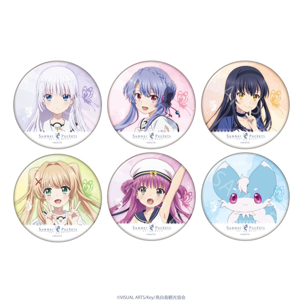 Summer Pockets 缶バッジセット Summer Pockets トレーディング 缶バッジ アニメ グッズ Box