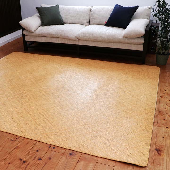 籐あじろ ラグ ロンティ 140×200cm 籐敷物 籐100％ インドネシア産 籐 敷 ラグ カーペット 自然素材 アジアン ラタン ひんやり