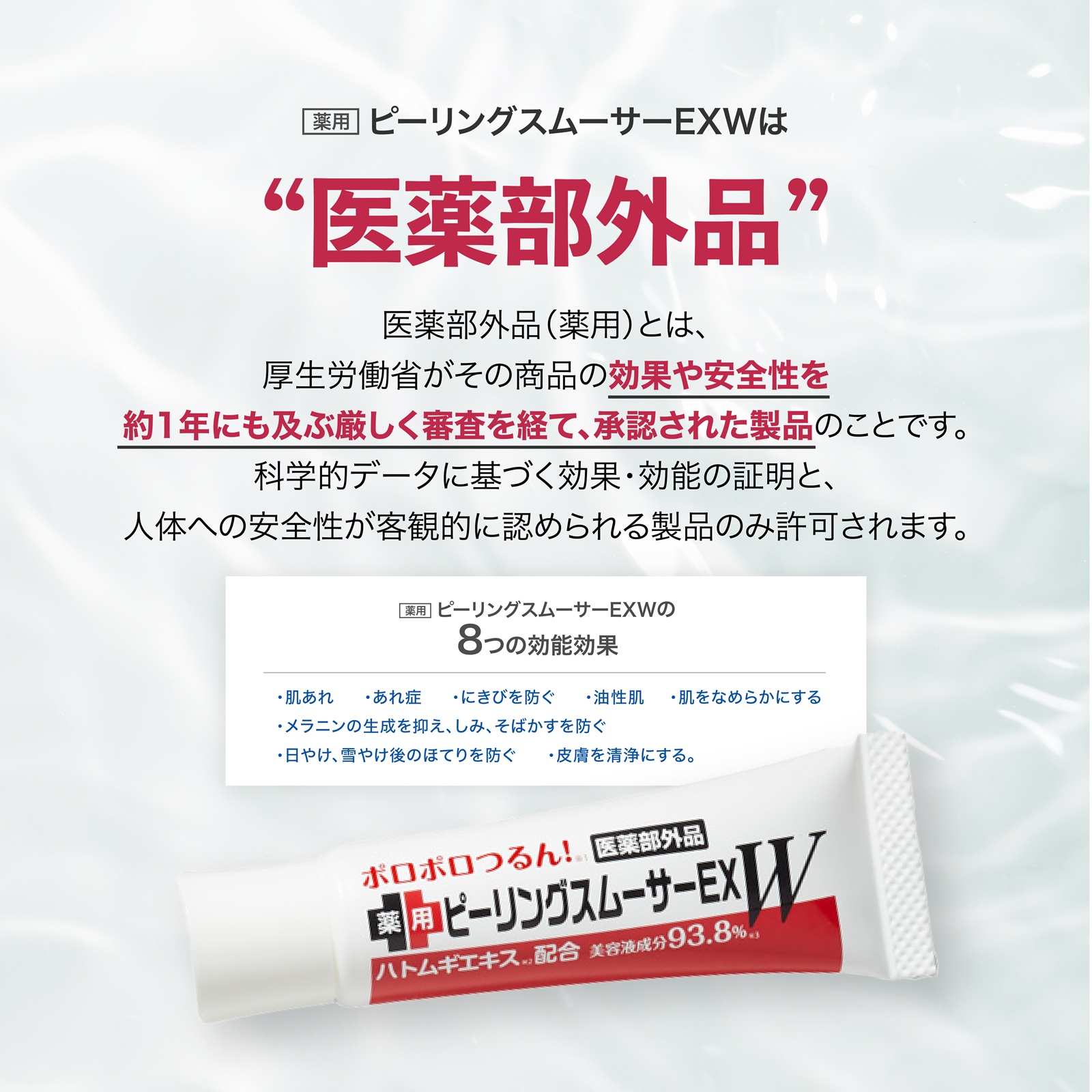 イボ取り ピーリング 首イボ 除去 ヨクイニン 薬用 クリーム ジェル ハトムギ 角質粒取り 首 首 顔 胸元 ピーリングスムーサーEXW 爆買