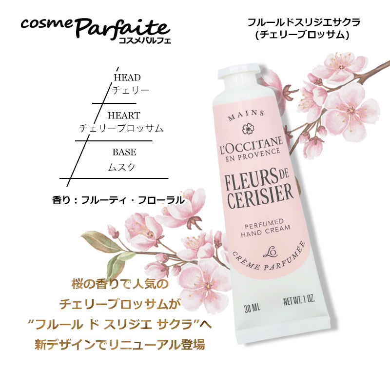 シア ハンドクリーム L'OCCITANE ロクシタン フルールドスリジエサクラ