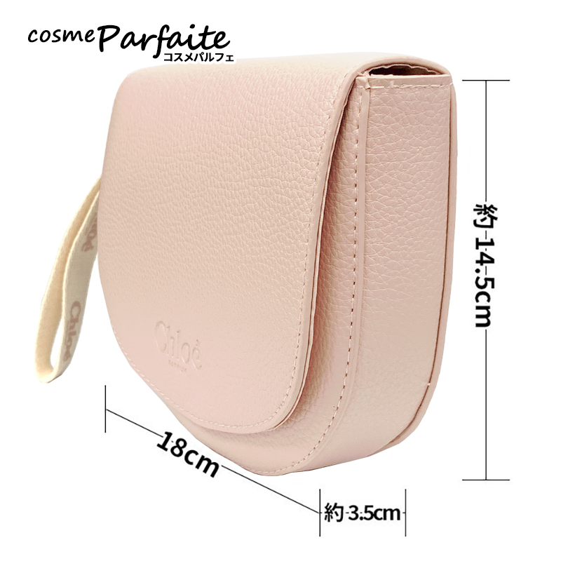 Chloe（クロエ） ポーチ 半月型 ピンクベージュ ポーチ 1個 メール便