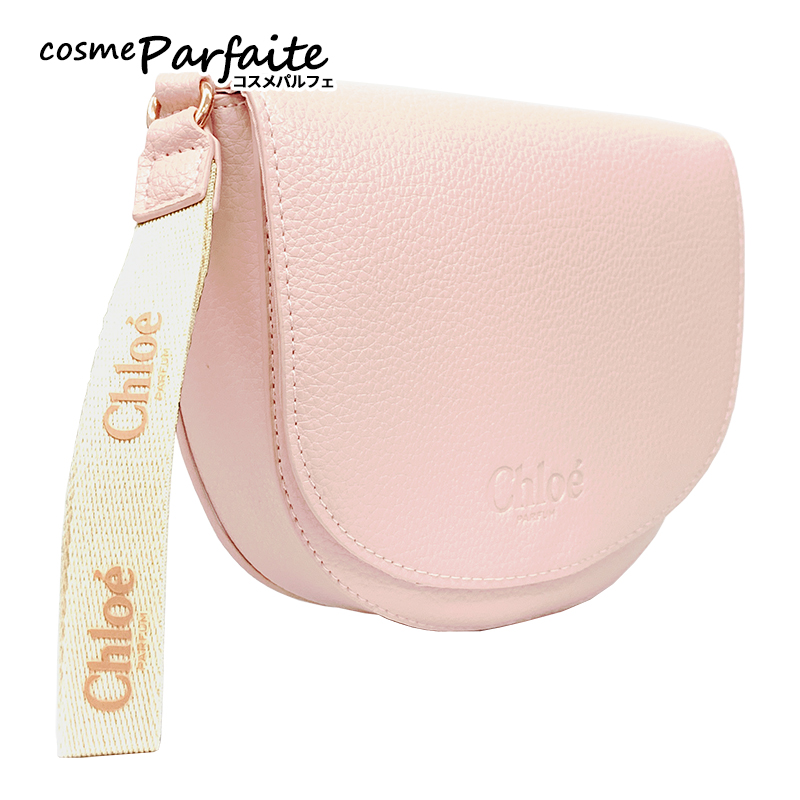 Chloe（クロエ） ポーチ 半月型 ピンクベージュ ポーチ 1個 メール便