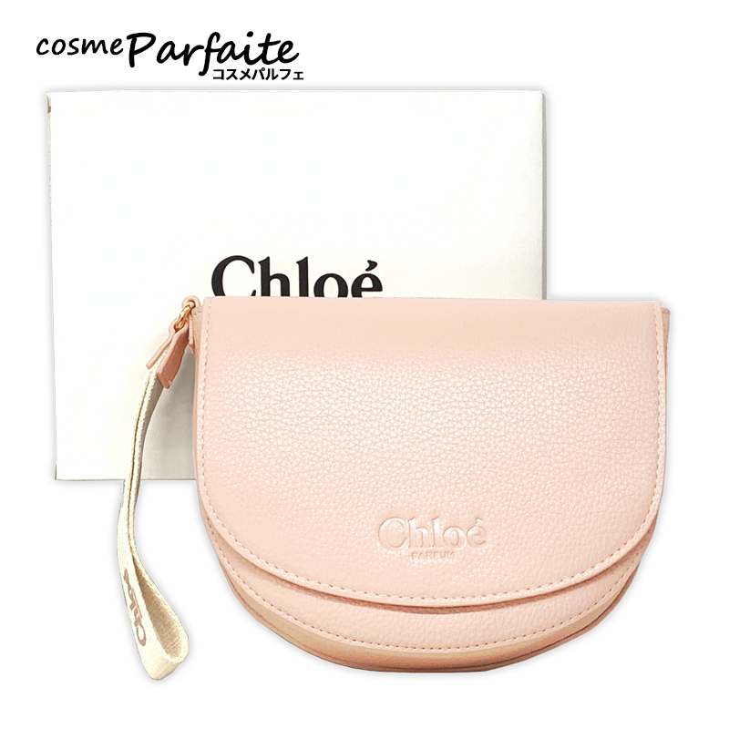 Chloe（クロエ） ポーチ 半月型 ピンクベージュ ポーチ 1個 メール便