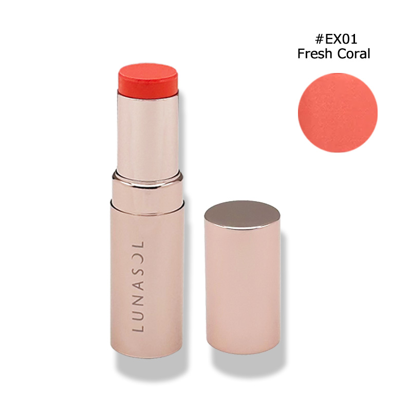 ������ ��ʥ��� LUNASOL �֥�å��她�ƥ��å� #EX01 Fresh Coral 9.4g �᡼�����б�