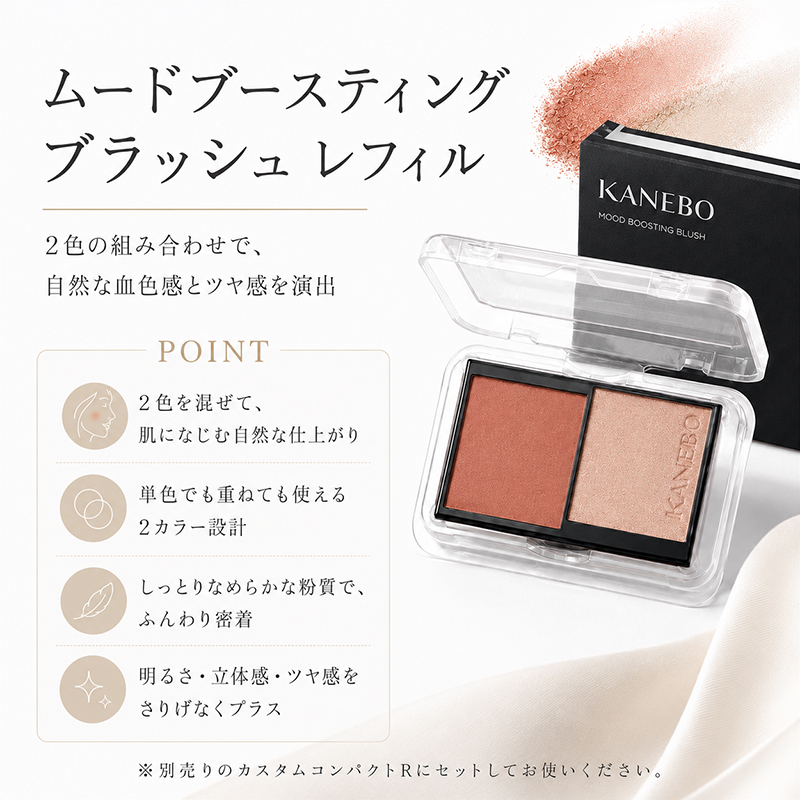 Kanebo RAPHAIE チークブラッシャー RS-06 2個セット KANEBO（カネボウ） ムードブースティングブラッシュ レフィル #01