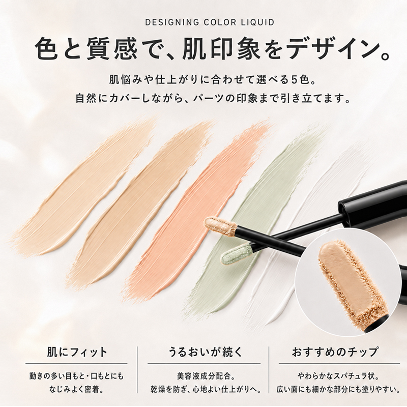 KANEBO（カネボウ） デザイニングカラーリクイド 03 Apricot Orange