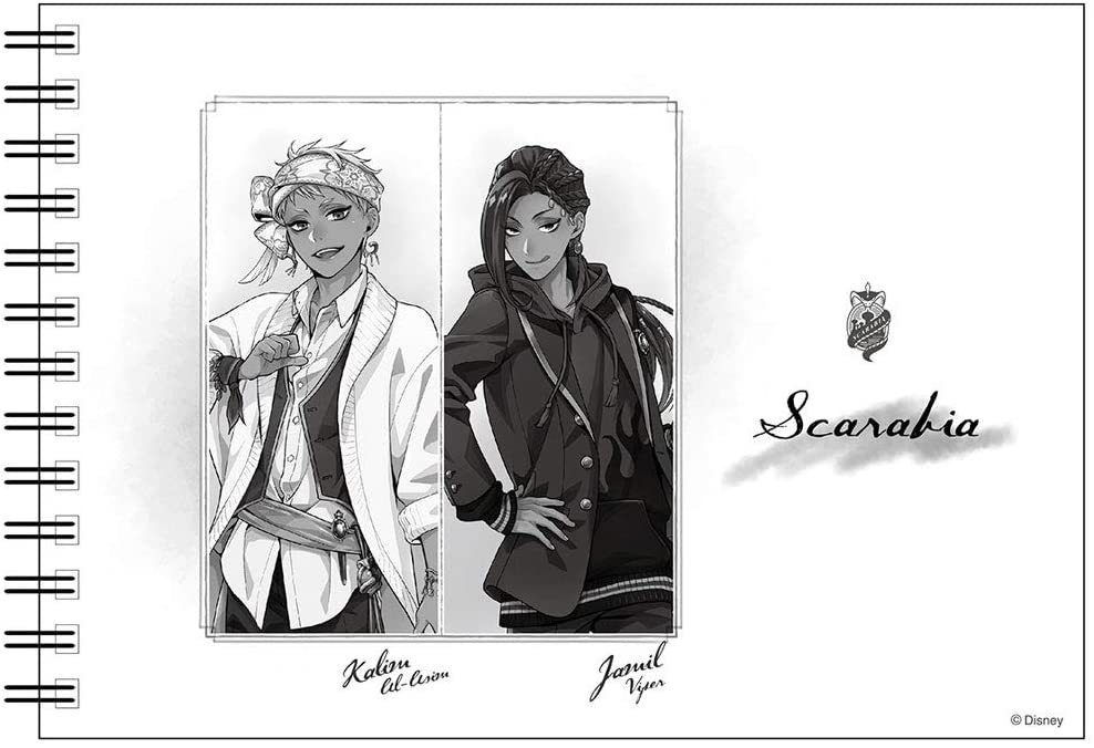 ディズニー ツイステッドワンダーランド グッズ 公式 原作版 B6スケッチブック ノート スカラビア寮 アラジン ヴィランズ ムービック A Tistsbsb コスプレ アニメショップallcam 通販 Yahoo ショッピング
