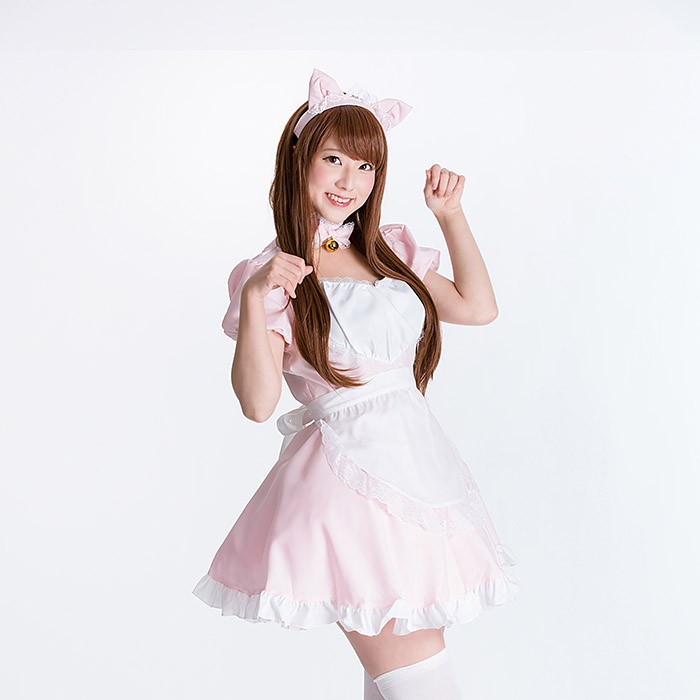 ハロウィン コスプレ 黒猫メイド服（大人用） ロリータ Ｓ〜４Ｌサイズ 