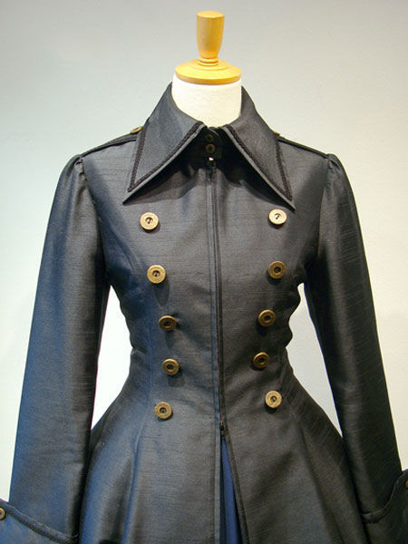 オンラインストア卸売り ゴスロリ軍服ワンピース 古典的なロリータ服 ジッパーレースアップ プリーツ ジャンパースカートとダブ 売り出し最安 Ssl Daikyogo Or Jp