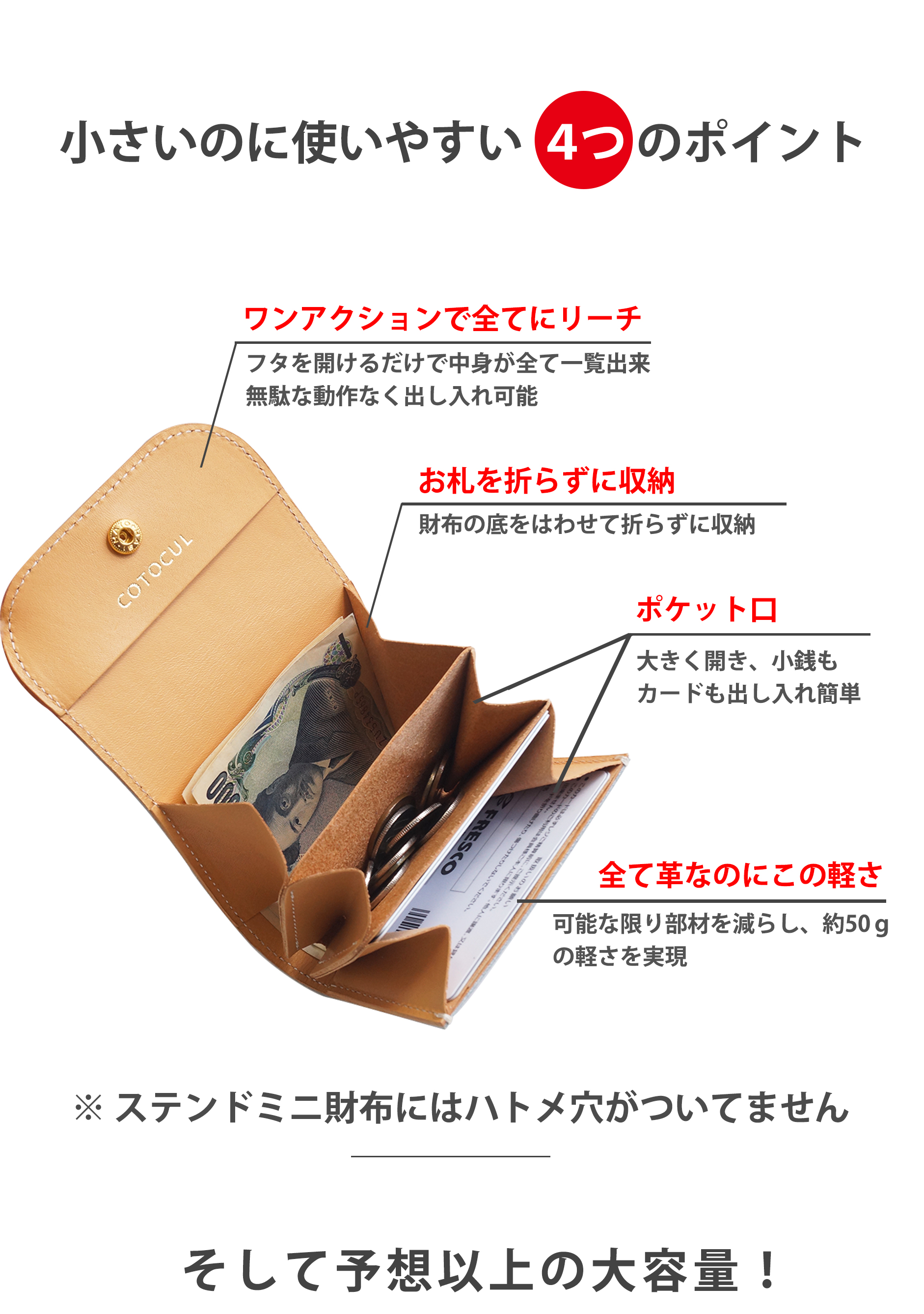 COTOCUL ミニ財布 レディース 本革 小さい財布 COTOCUL COTOCUL ミニ財布 レディース 本革 小さい財布 COTOCUL