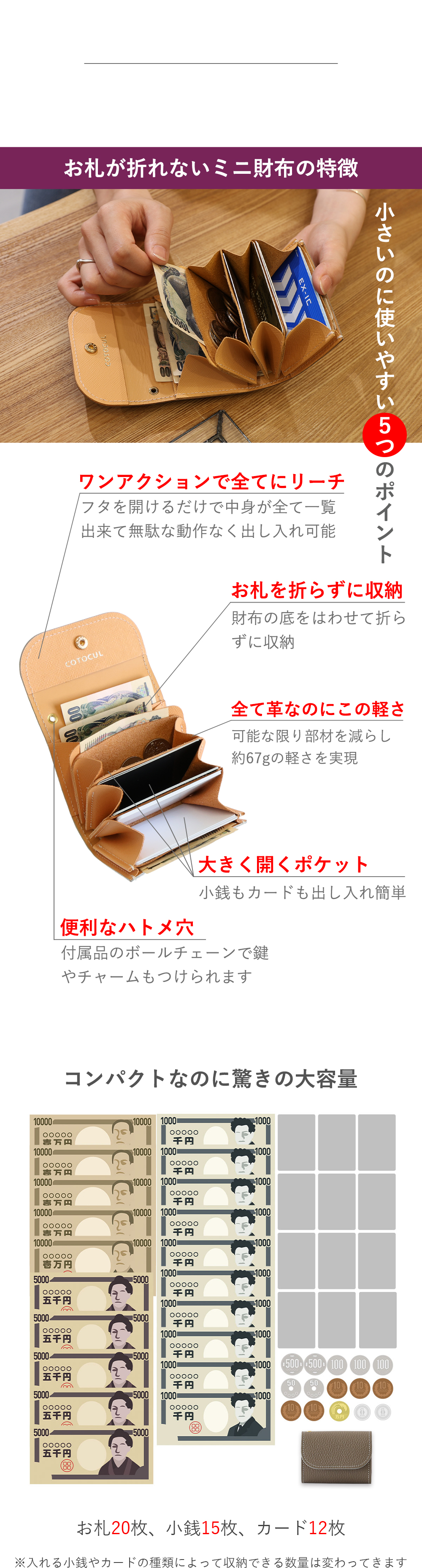 進化版ミニ財布イタリアンポイント