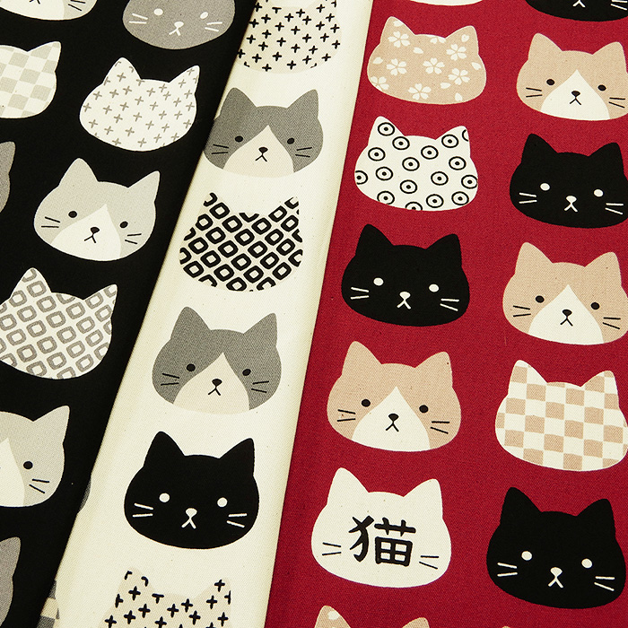 猫柄 生地