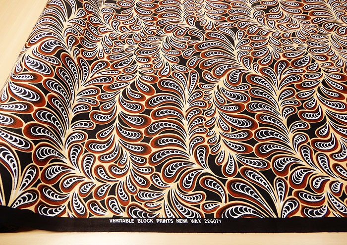 生地 アフリカ 布 アフリカンコットン ワックス加工 11940 布地 110cm