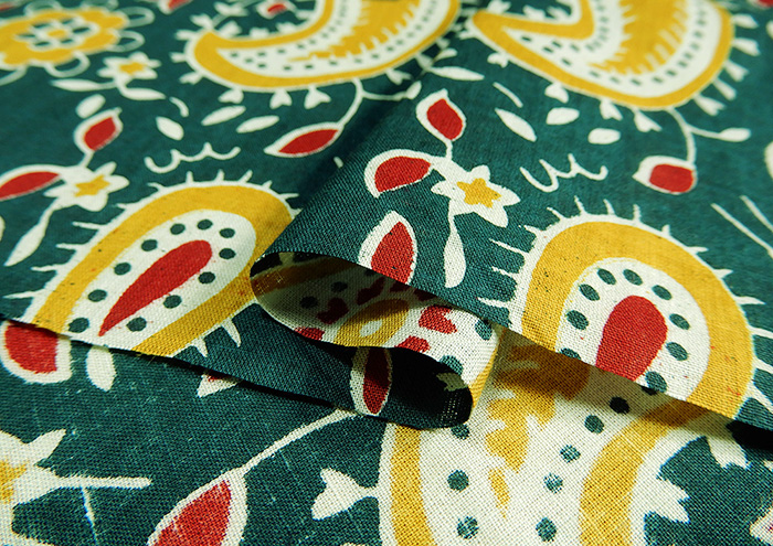 インド綿プリント 布