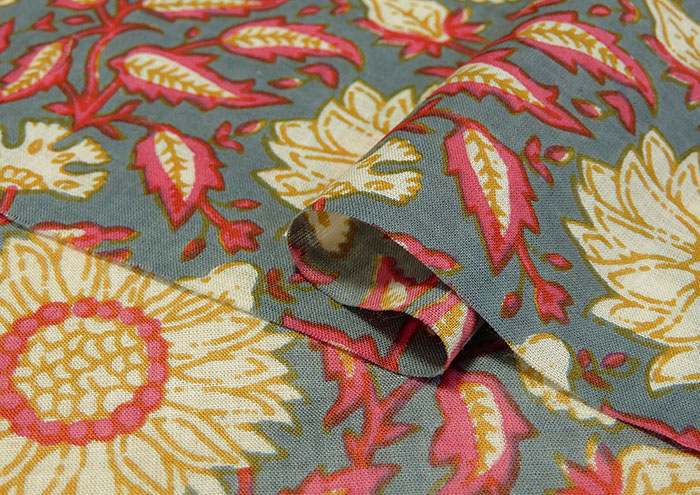 インド綿プリント 布