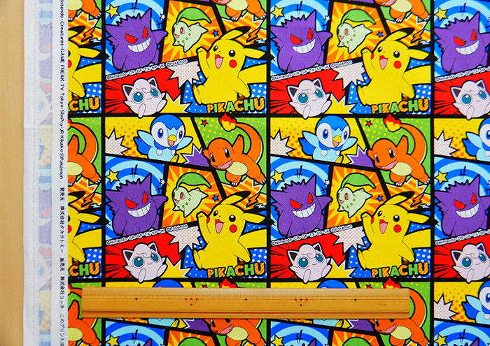 生地 ポケモン オックス KOKKA コミック柄 ポケットモンスター