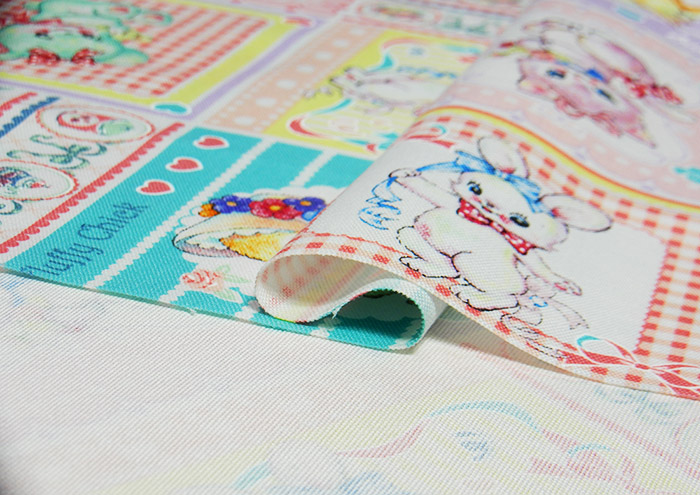 生地 スイマー オックス KOKKA 動物柄 アニマル パステルカラー