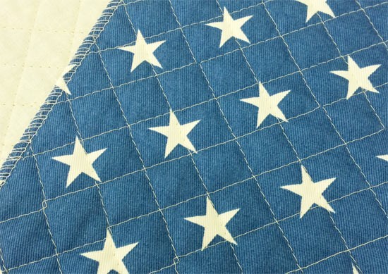 キルティング生地 キルト 星柄 男の子 子供 青 おしゃれ かっこいい 布