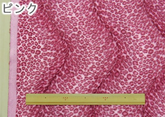 ベルボア生地 秋冬 アニマル柄 ヒョウ柄 レオパード 布 茶色