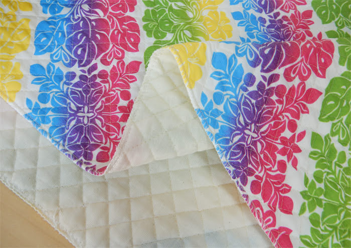 キルティング 生地 キルト ハワイアン柄 布 斜めプリント モチーフ