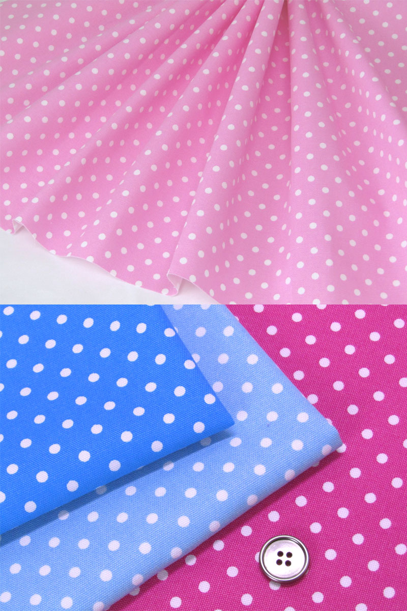 カラフルドット オックスBEAUCOUP DE DESSINS カラフルドット（単位50cm） : コットン