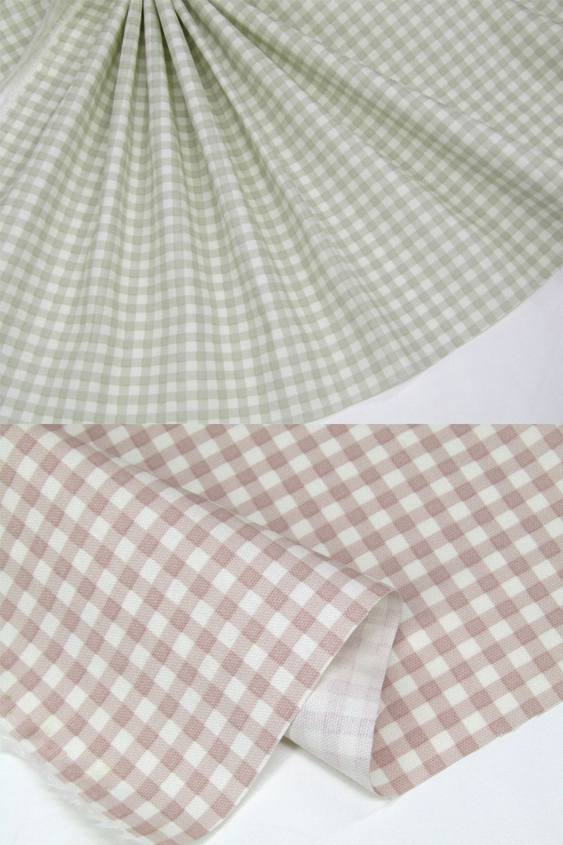 オックス くすみカラー ギンガムチェック（単位50cm） : コットン