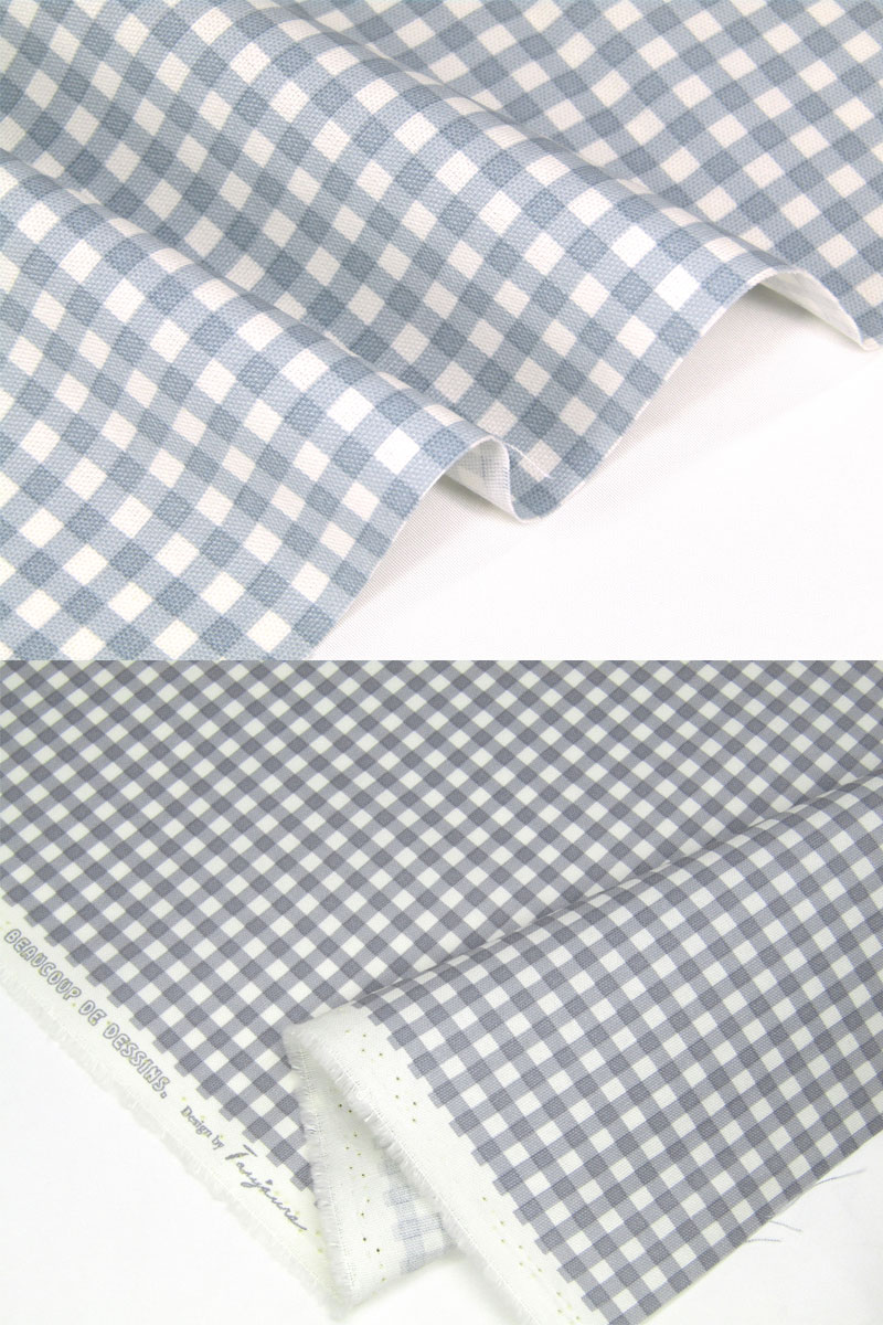 オックス くすみカラー ギンガムチェック（単位50cm） : コットン