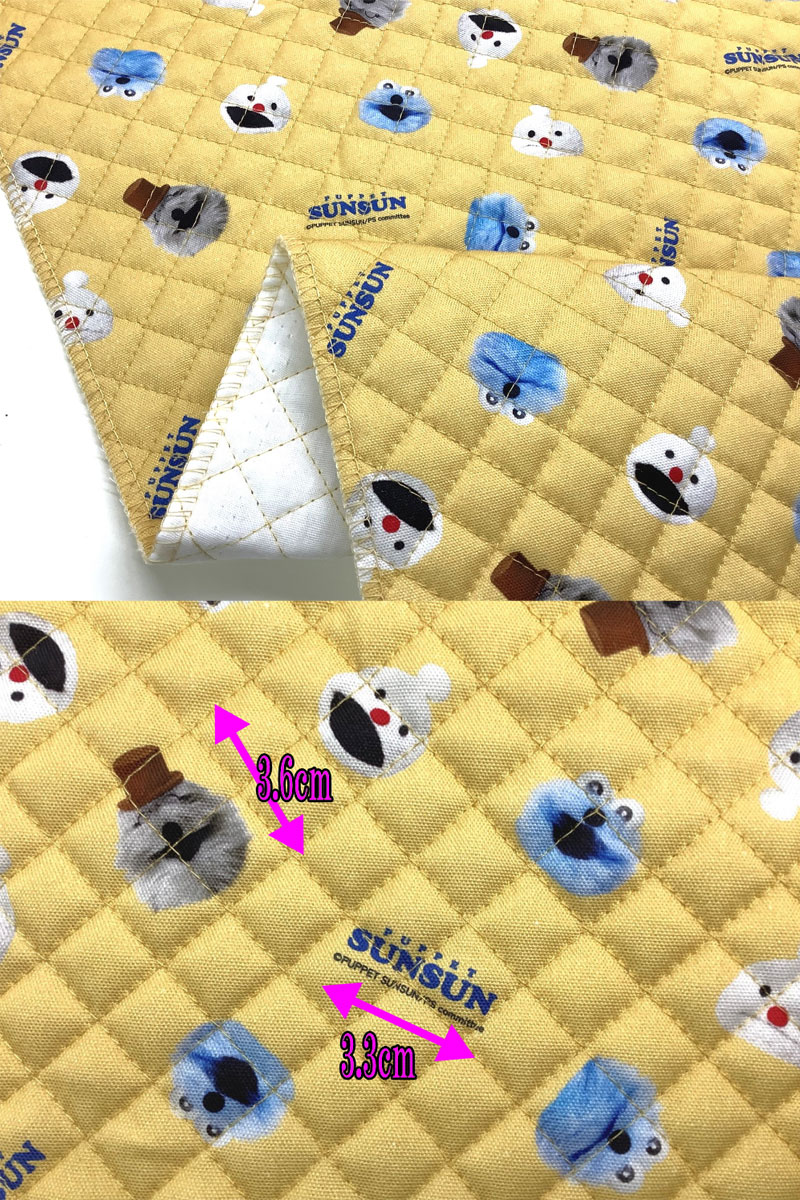 レシピQRコード付き キルティングカットクロス パペットスンスン
