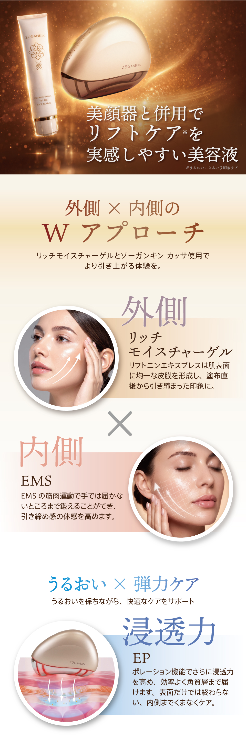 ZOGANKIN】 リッチモイスチャーゲル : クルールラボストア - 通販