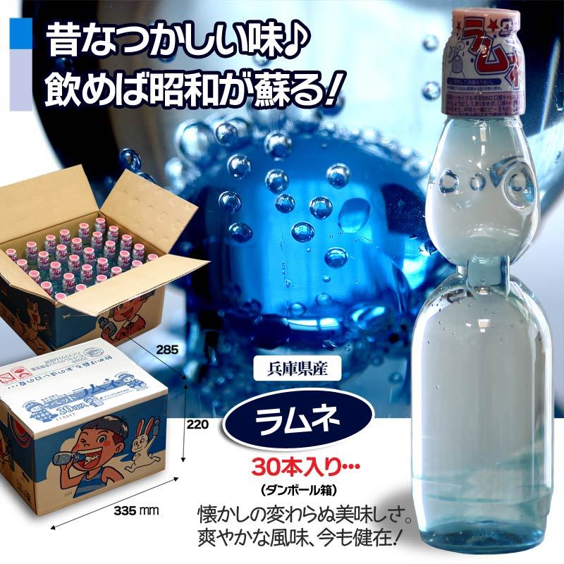 受賞店舗】 ラムネ 飲料 ドリンク ペットボトル 230ml×30本 イベント 炭酸 ペットラムネ ビー玉 日本製 sarozambia.com