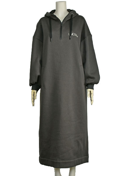 ayane パーカー ワンピース 裏起毛 レディース ロング ゆったり