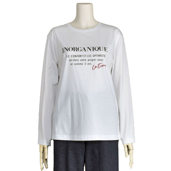 カフネ カットソー Tシャツ レディース ロング 長袖 きれいめ ホワイト ベージュ ネイビー 40代 50代 Cafune カフネ カットソー Tシャツ レディース ロング 長袖