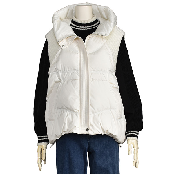 PASSIONE（パシオーネ） ダウン ベスト フード レディース ゆったり