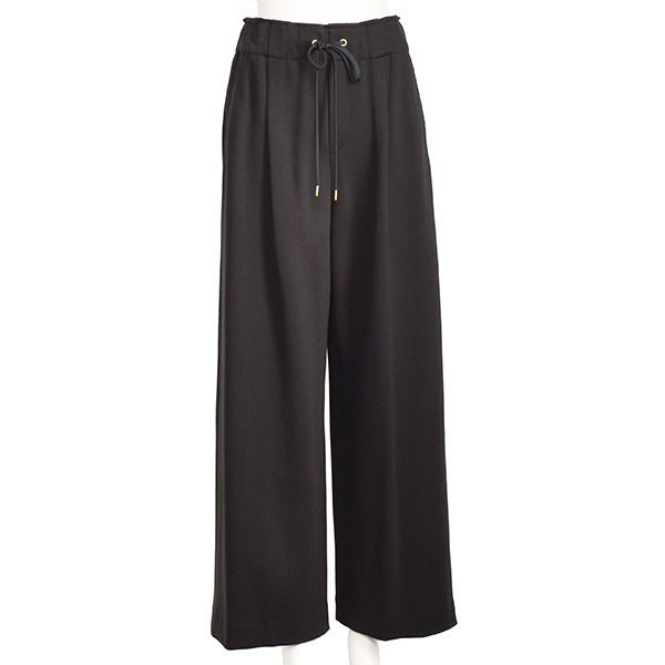 パシオーネワイドパンツ PASSIONE（パシオーネ） ワイド パンツ レディース 綿麻 ストレッチ