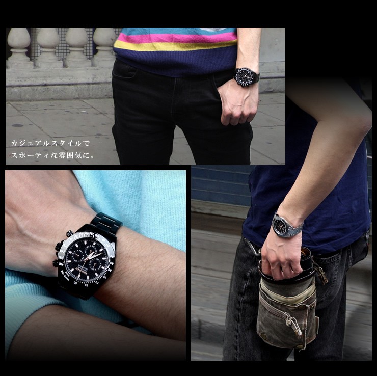 雑誌 腕時計王 TIMEGear 掲載ウォッチ Black Joker クロノグラフ