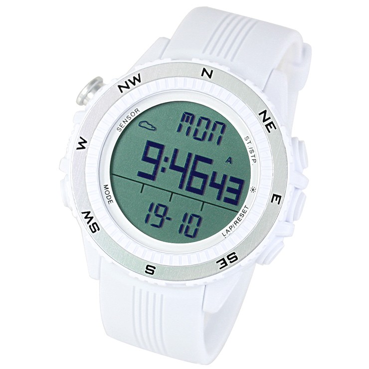送料無料限定セール中 ♢即購入OK♢新品 コンパス温度計スポーツ腕時計 ブラックホワイト