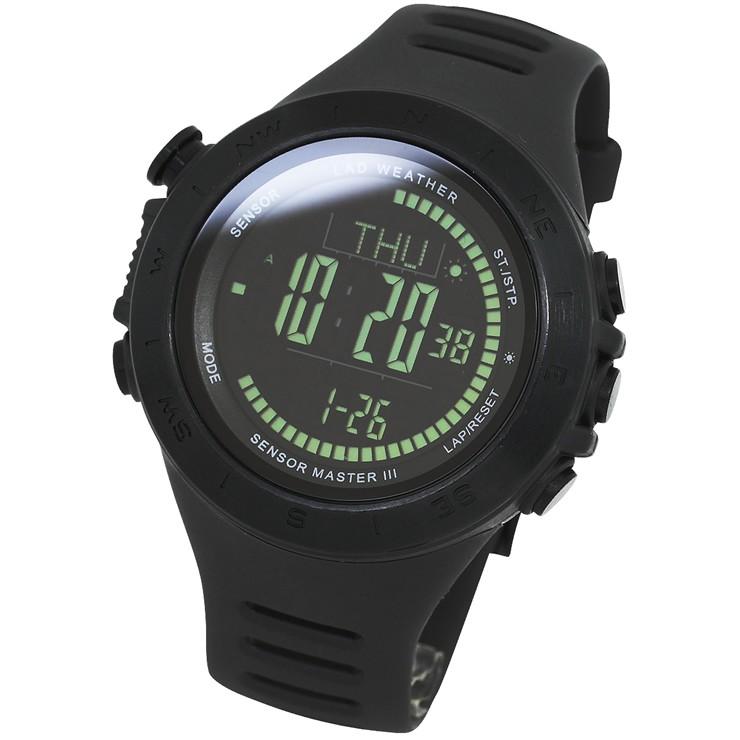 腕時計 メンズ ドイツ製センサー デジタル 時計 登山 アウトドア 100m防水｜courage｜17