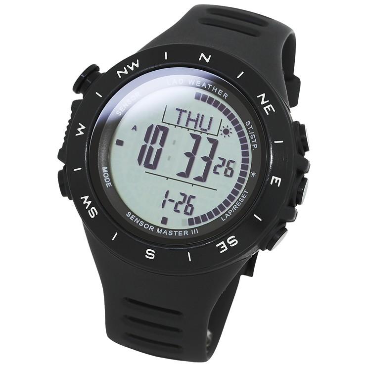 腕時計 メンズ ドイツ製センサー デジタル 時計 登山 アウトドア 100m防水｜courage｜02