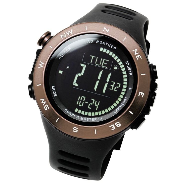 腕時計 メンズ ドイツ製センサー デジタル 時計 登山 アウトドア 100m防水｜courage｜13