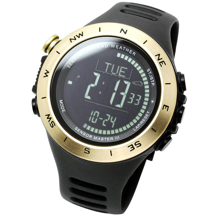 腕時計 メンズ ドイツ製センサー デジタル 時計 登山 アウトドア 100m防水｜courage｜15