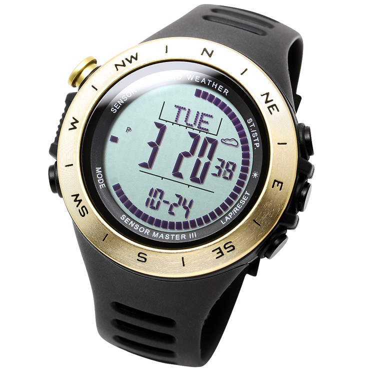 腕時計 メンズ ドイツ製センサー デジタル 時計 登山 アウトドア 100m防水｜courage｜14