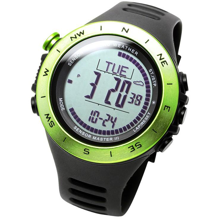腕時計 メンズ ドイツ製センサー デジタル 時計 登山 アウトドア 100m防水｜courage｜08