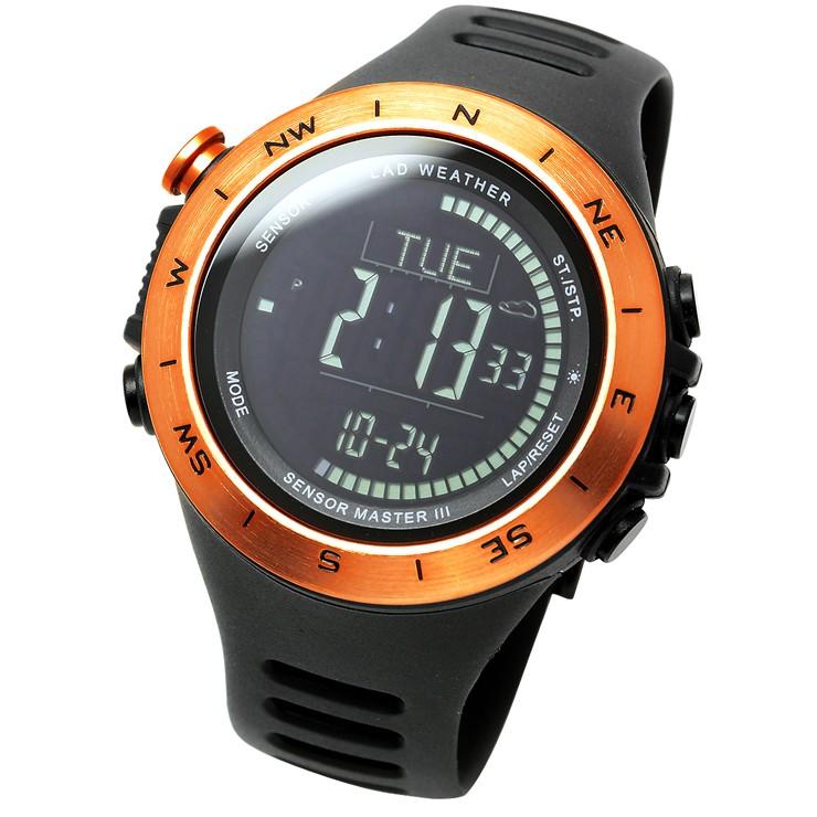 腕時計 メンズ ドイツ製センサー デジタル 時計 登山 アウトドア 100m防水｜courage｜07