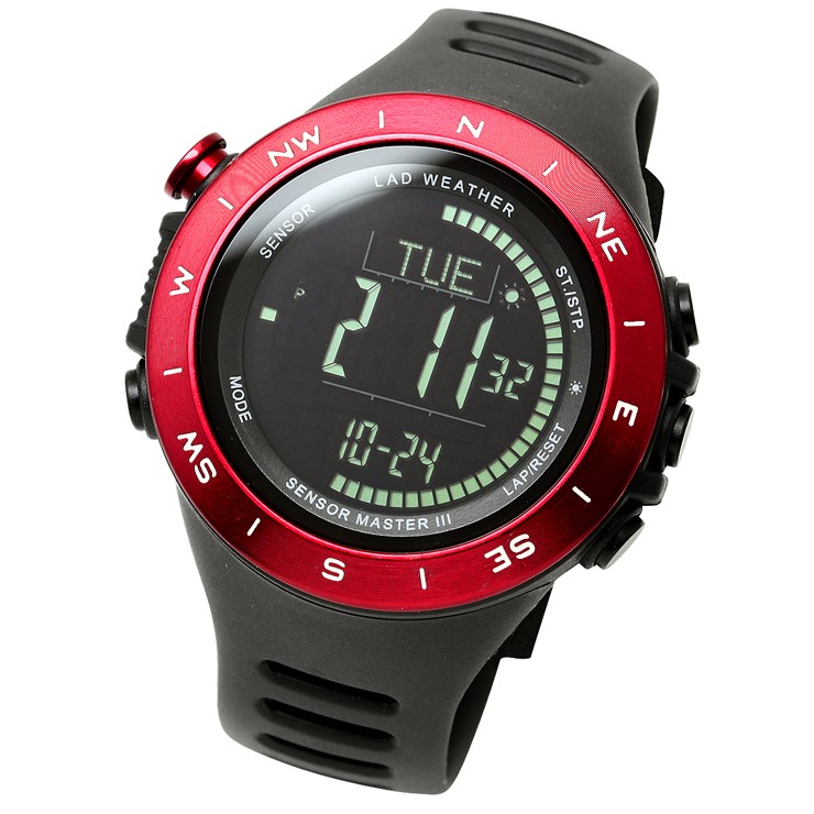 腕時計 メンズ ドイツ製センサー デジタル 時計 登山 アウトドア 100m防水｜courage｜11