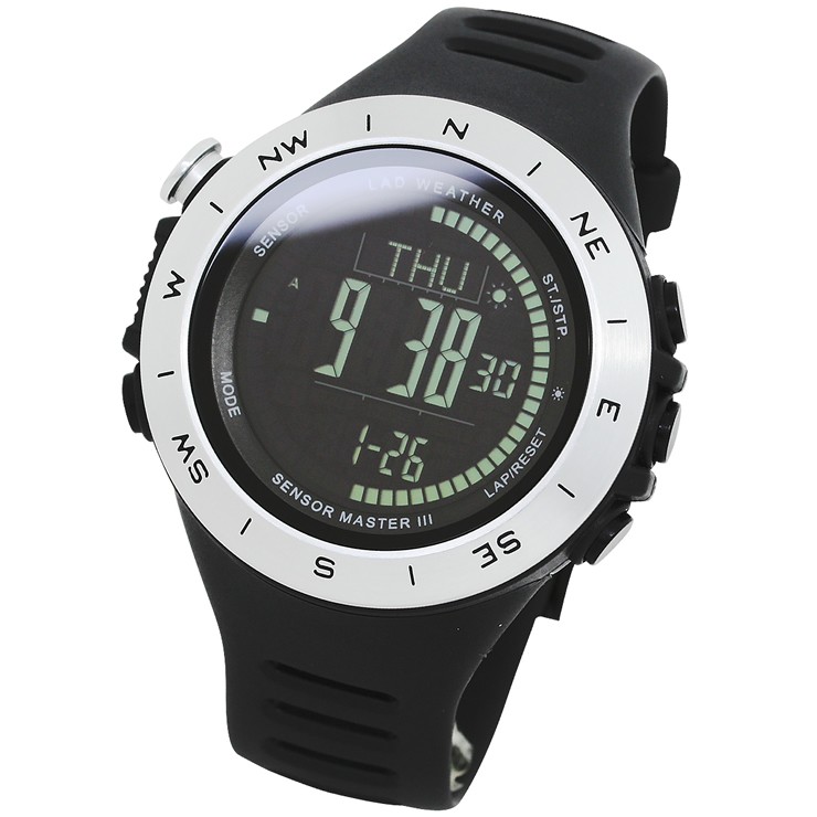 腕時計 メンズ ドイツ製センサー デジタル 時計 登山 アウトドア 100m防水｜courage｜05