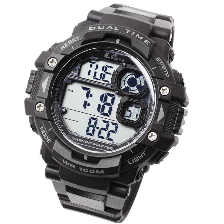デジタル腕時計 メンズ ミリタリーウォッチ 100m防水｜courage｜03